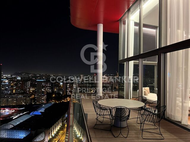 Penthouse de obra nueva en lo más alto de Antares con vistas 360º sobre Barcelona y el Mediterráneo