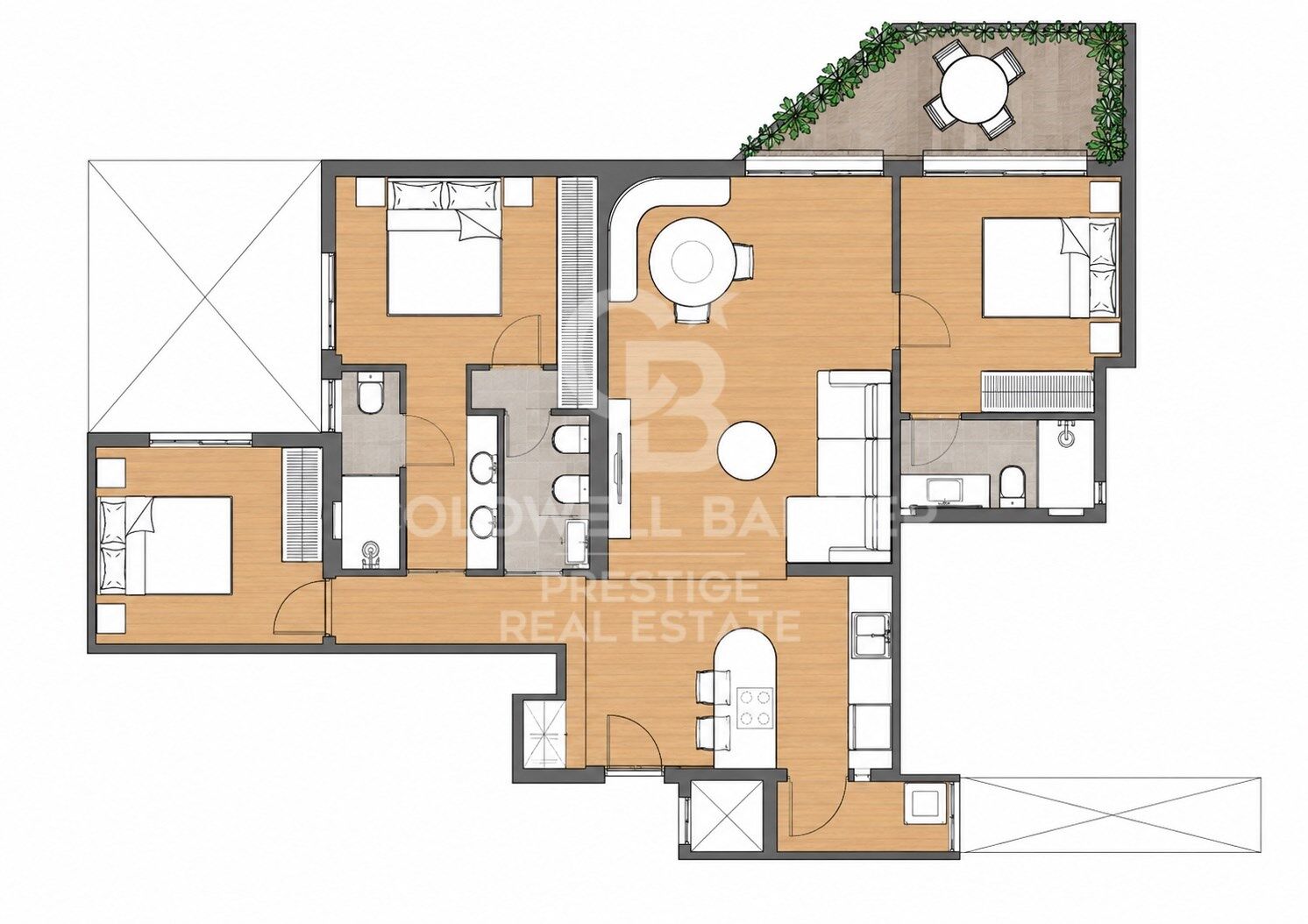 Sant Gervasi: 3 Double Bedrooms, 3 Bathrooms, Terrace & Optional Parking