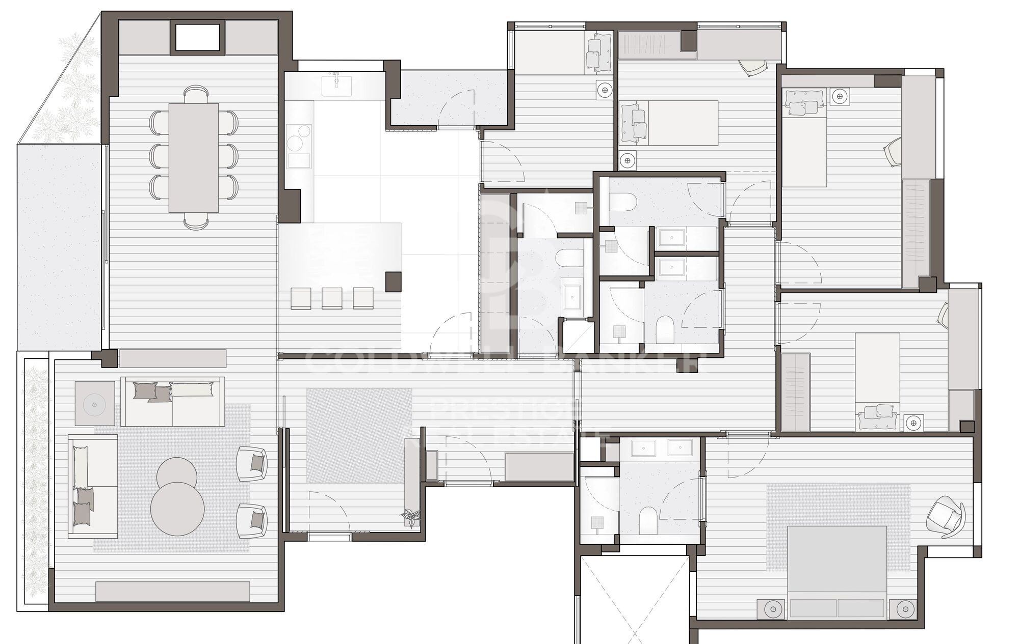 Fully renovated apartment with terrace and two parking spaces in Tres Torres, Barcelona