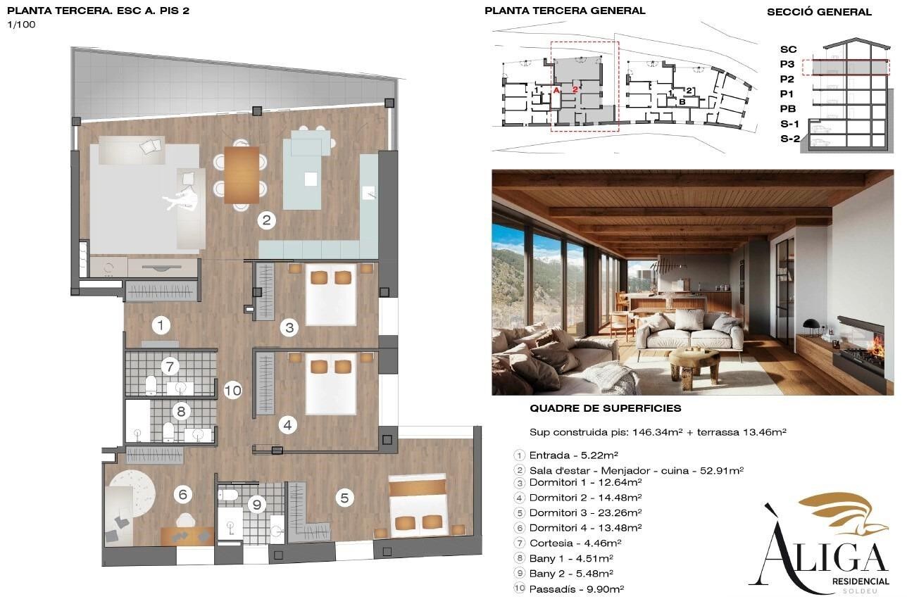 Apartment 4 Bedrooms Rent Canillo