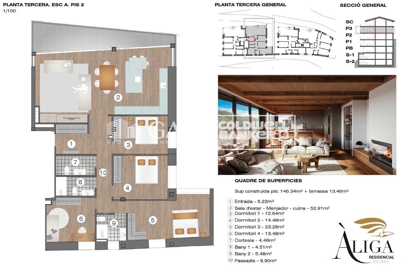 Apartment 4 Bedrooms Rent Canillo