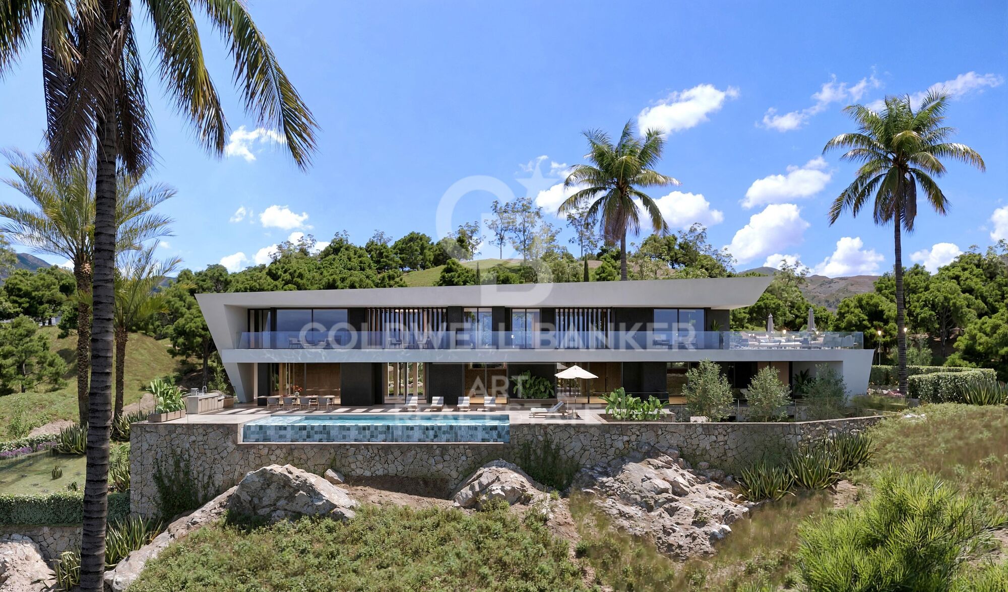 Exclusiva villa contemporánea con vistas al Mediterráneo