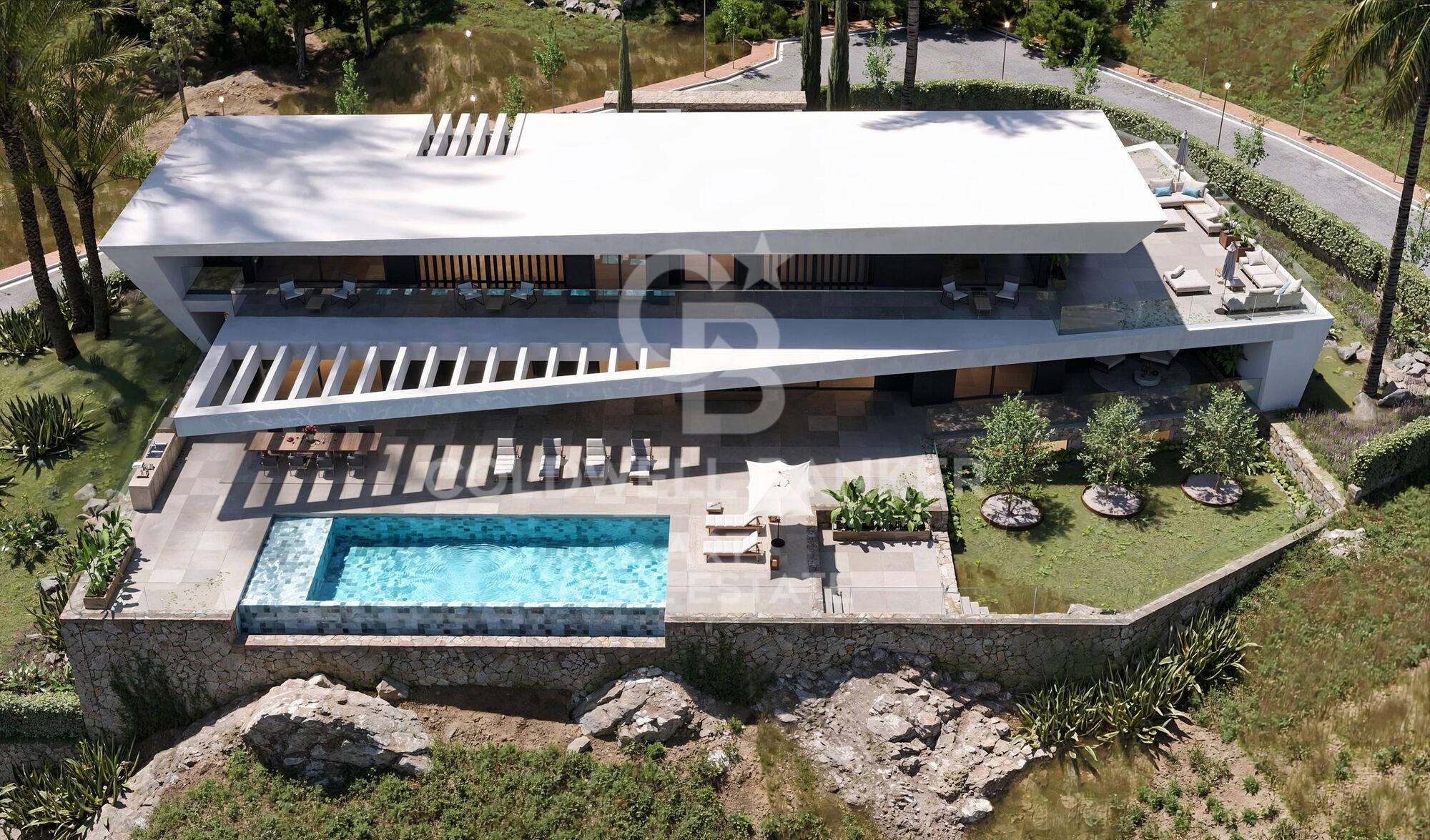 Exclusiva villa contemporánea con vistas al Mediterráneo