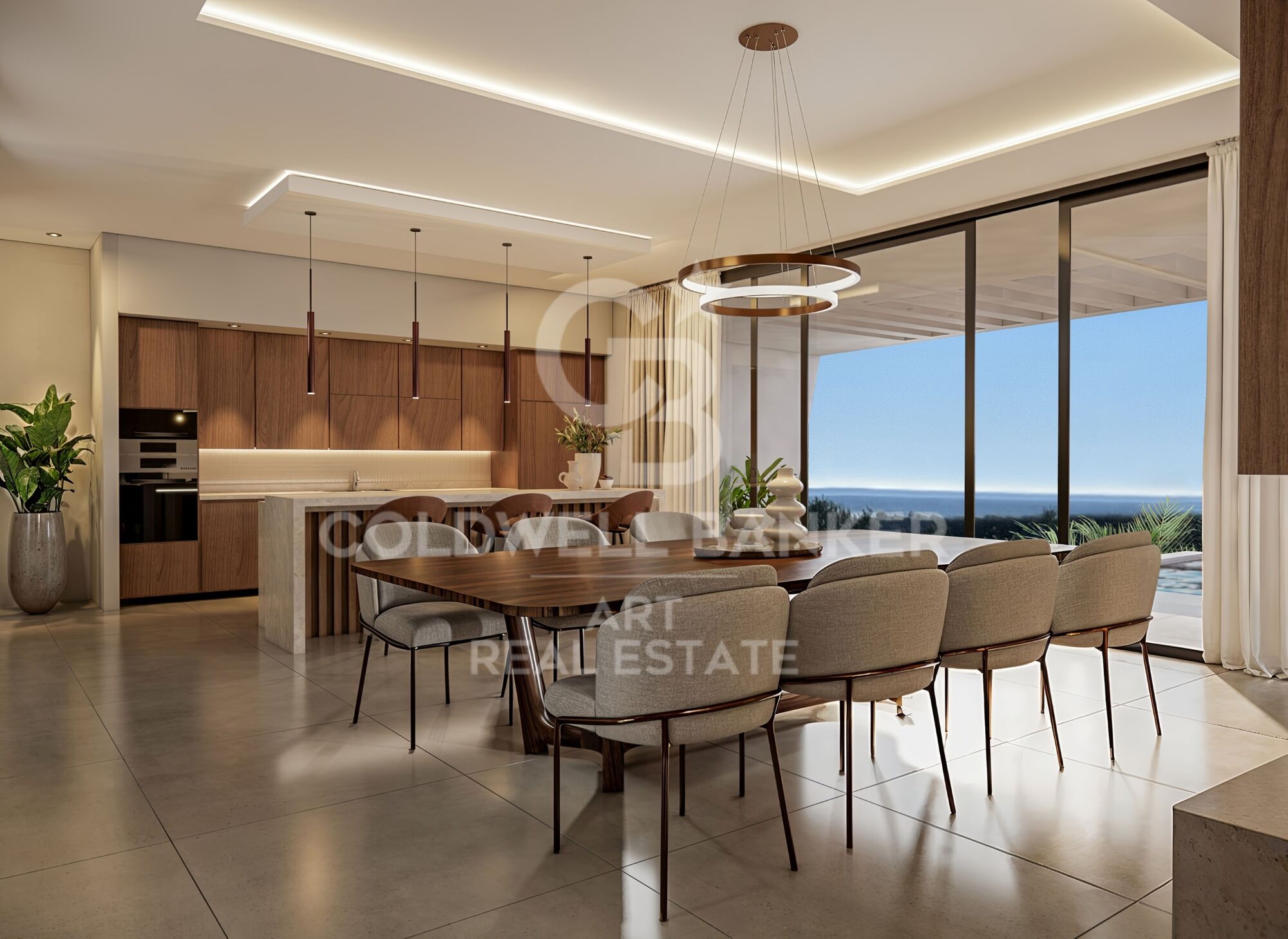 Exclusiva villa contemporánea con vistas al Mediterráneo