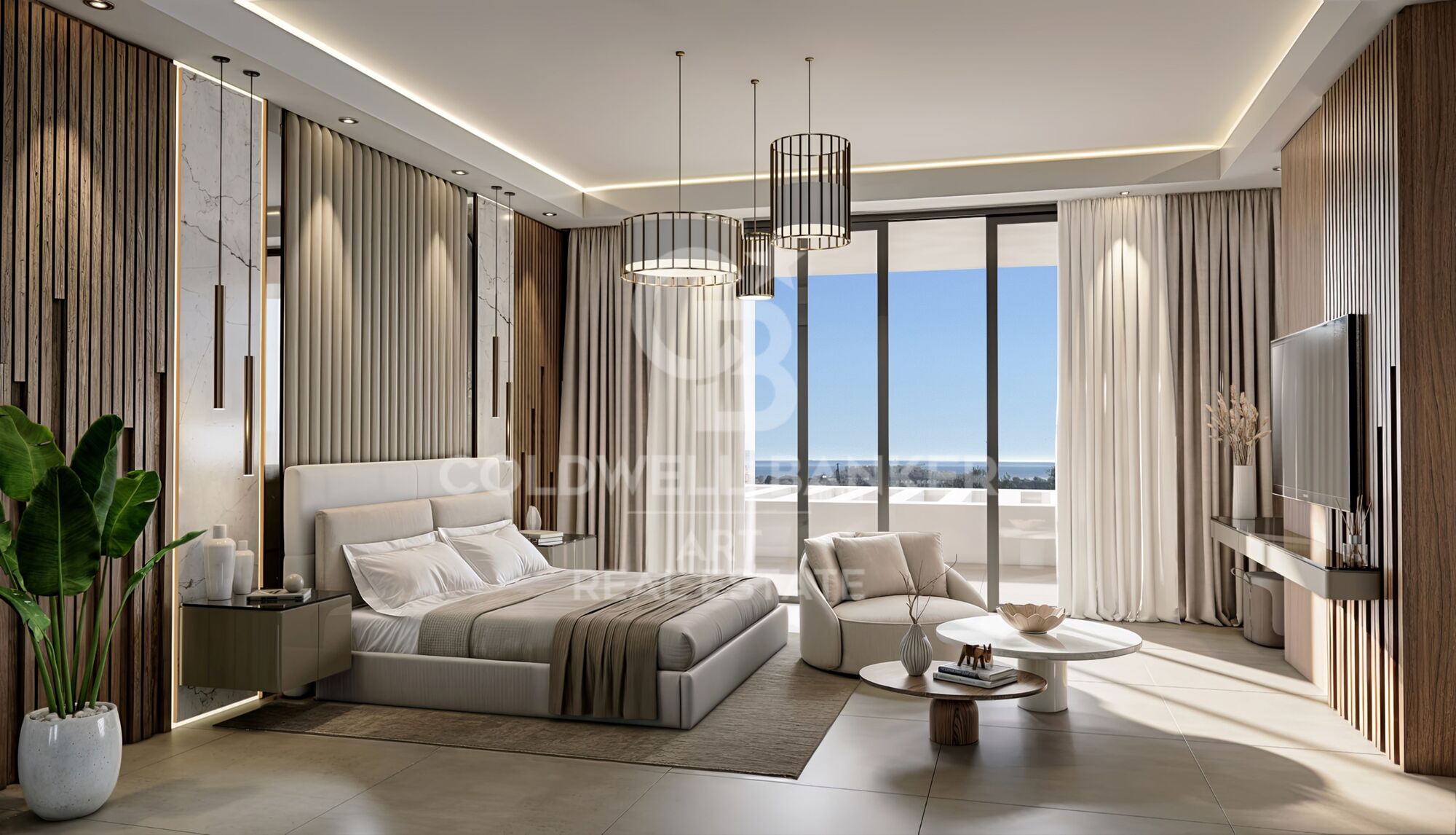 Exclusiva villa contemporánea con vistas al Mediterráneo