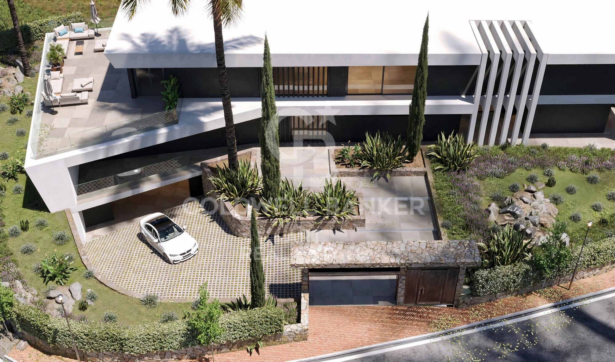 Exclusiva villa contemporánea con vistas al Mediterráneo