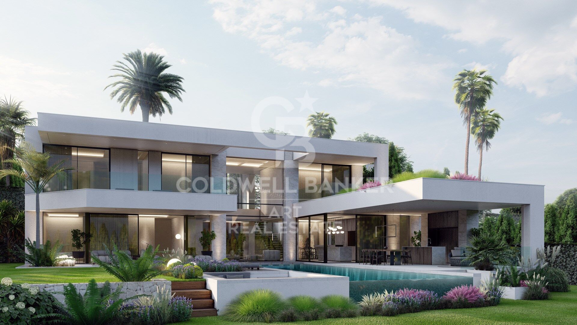 Terrains d'exception avec vue panoramique sur la mer et permis de construire à Benahavís