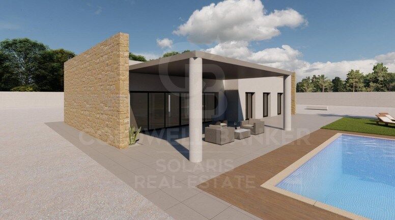 Neu errichtete zeitgenössische Villa mit großem Grundstück in Pinoso