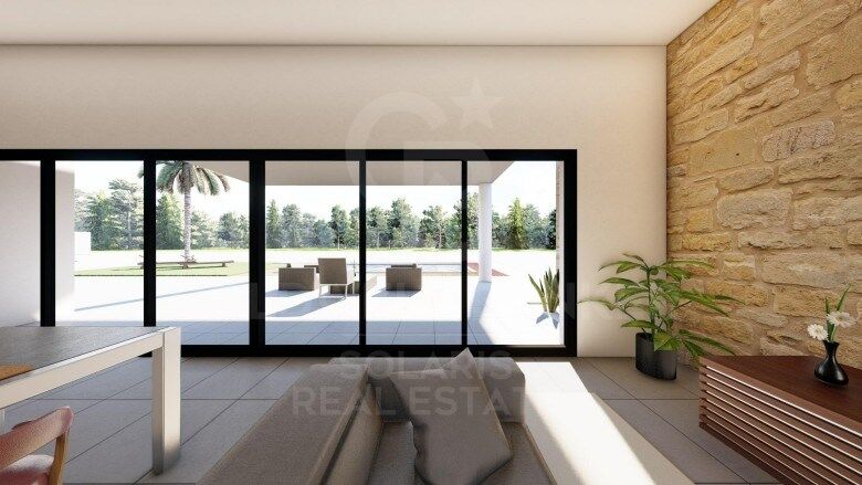 Neu errichtete zeitgenössische Villa mit großem Grundstück in Pinoso