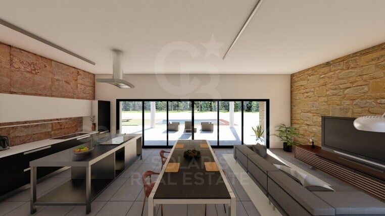 Neu errichtete zeitgenössische Villa mit großem Grundstück in Pinoso