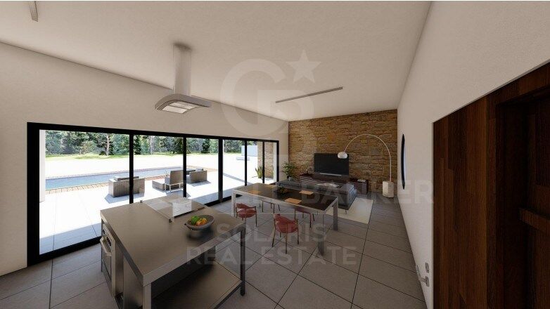 Neu errichtete zeitgenössische Villa mit großem Grundstück in Pinoso