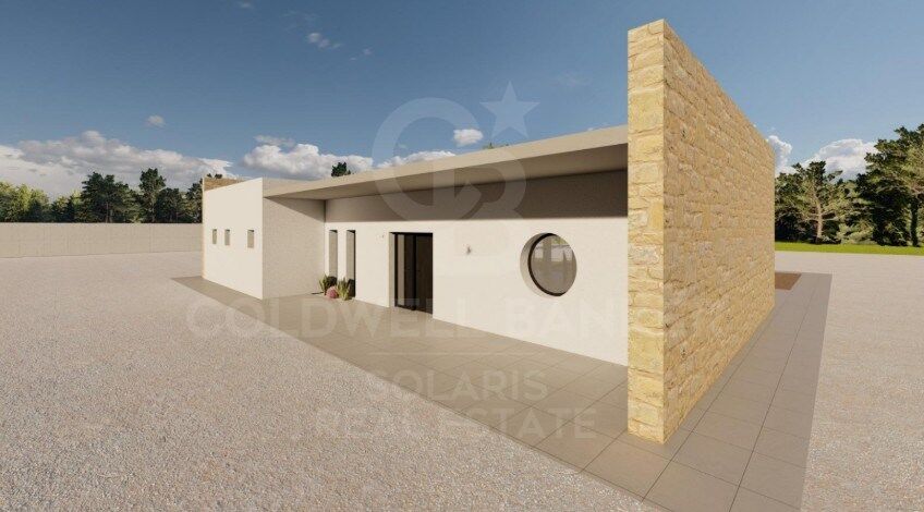 Neu errichtete zeitgenössische Villa mit großem Grundstück in Pinoso