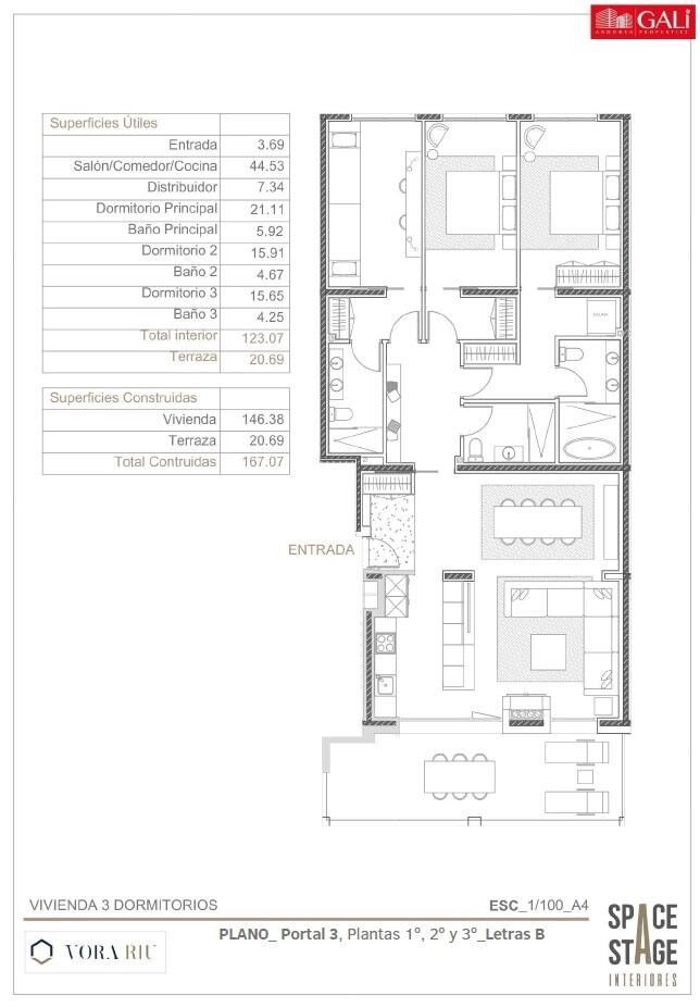 Apartment 3 Bedrooms Sale Canillo