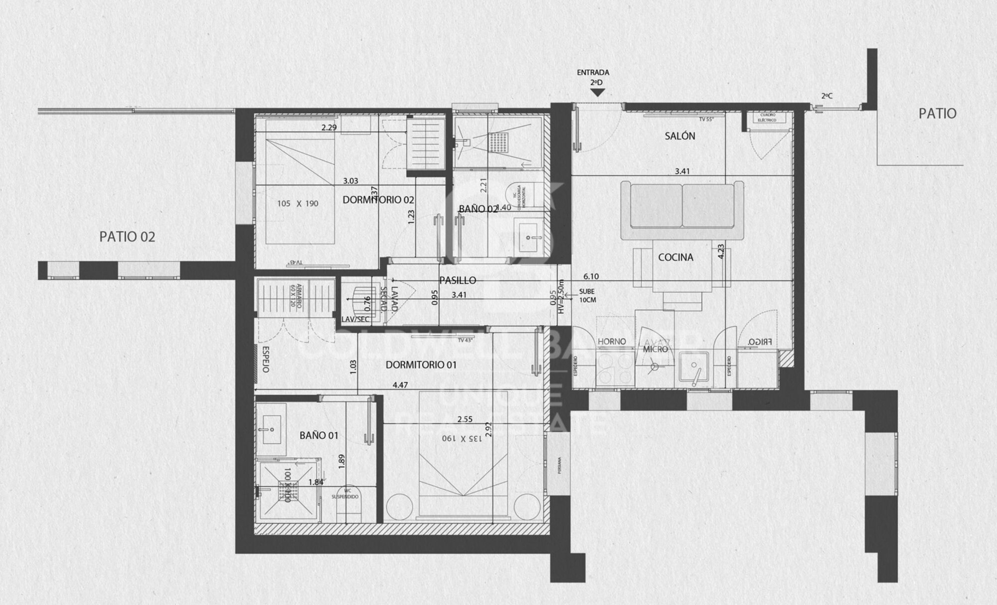 Flat 2 Bedrooms Sale Madrid