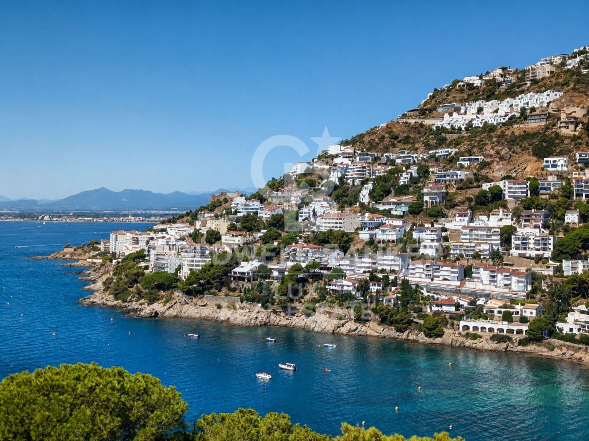 A house with sea views in the Cadaqués style, in Canyelles Petites