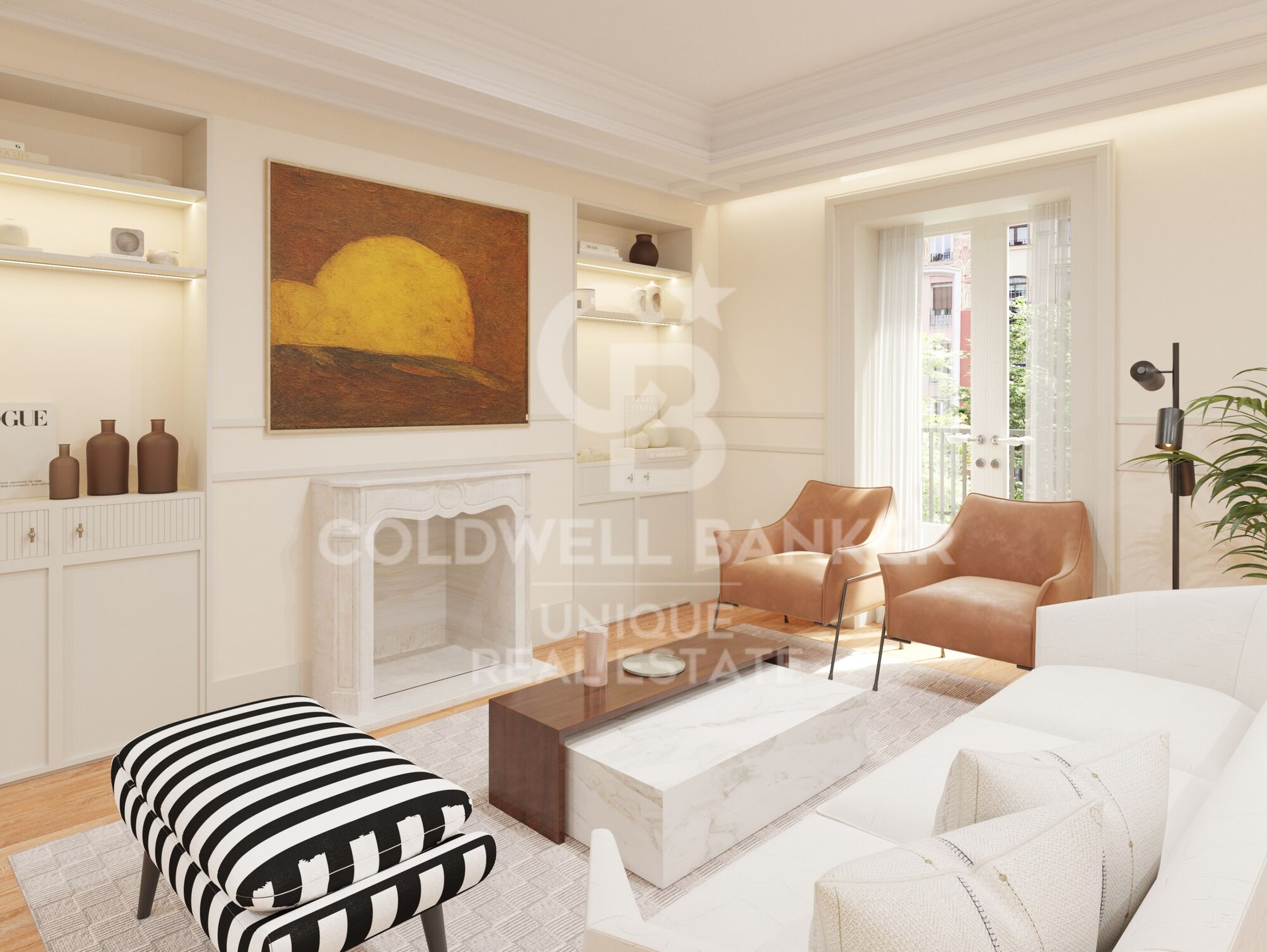 Exterior renovated apartment with storage room in Chamberí, Madrid