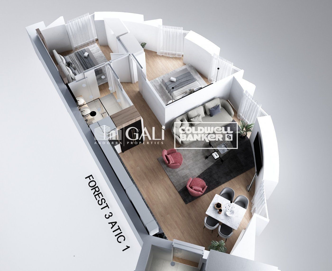Penthouse 2 Schlafzimmer Vermietung Canillo