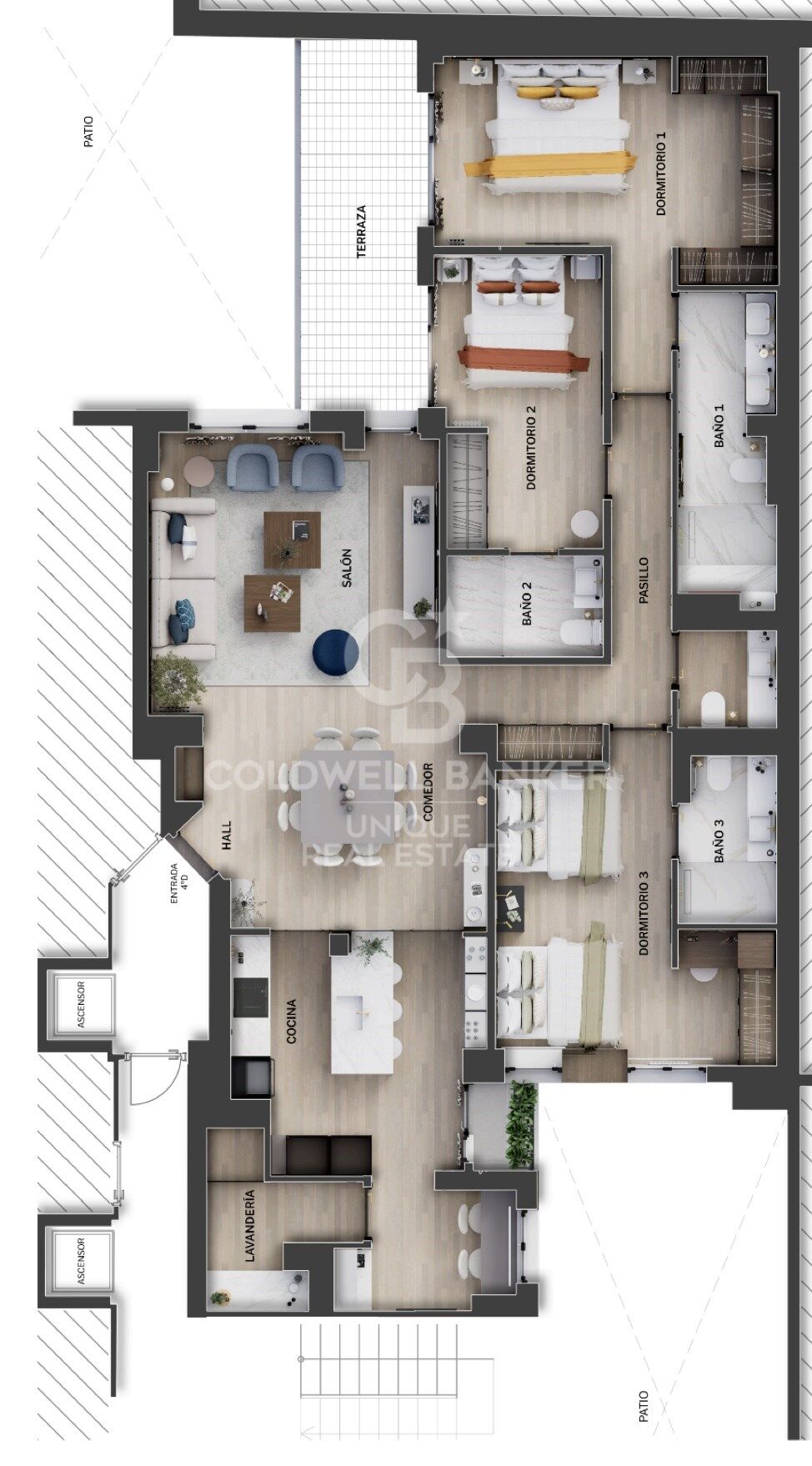 Bright brand new flat with 3 bedrooms and terrace in Lista, Madrid