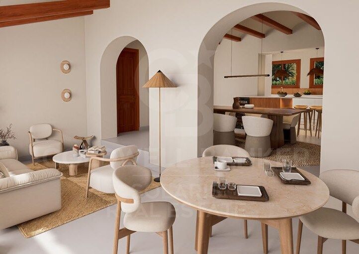 Magnifica Villa de estilo ibicenco con casa de invitados en La Lluca, Jávea