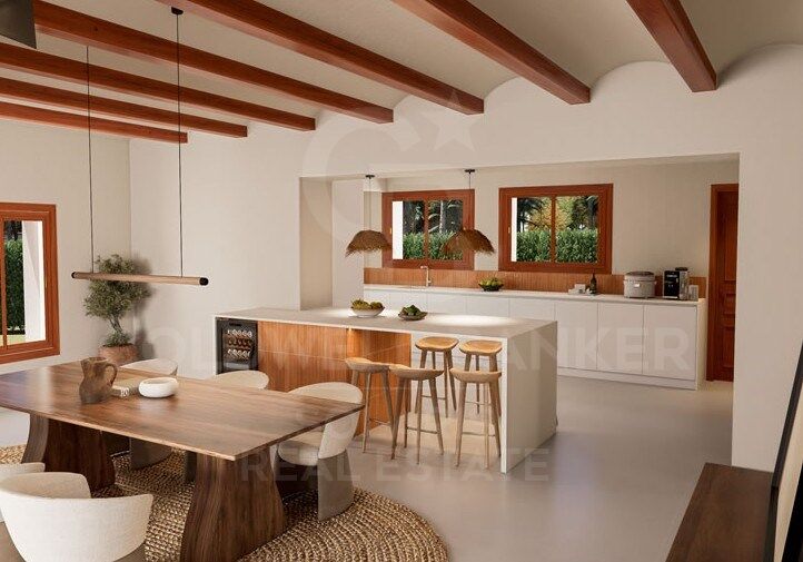 Magnifica Villa de estilo ibicenco con casa de invitados en La Lluca, Jávea