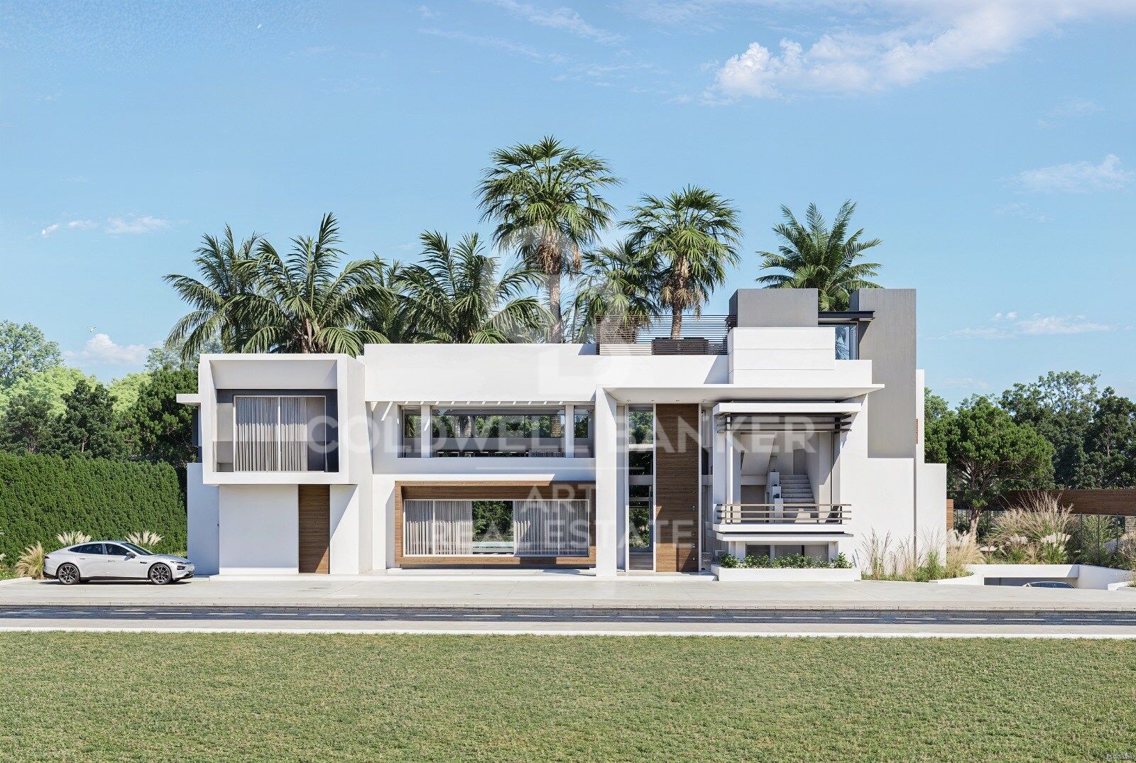 Villa de lujo en construcción en Guadalmina Baja
