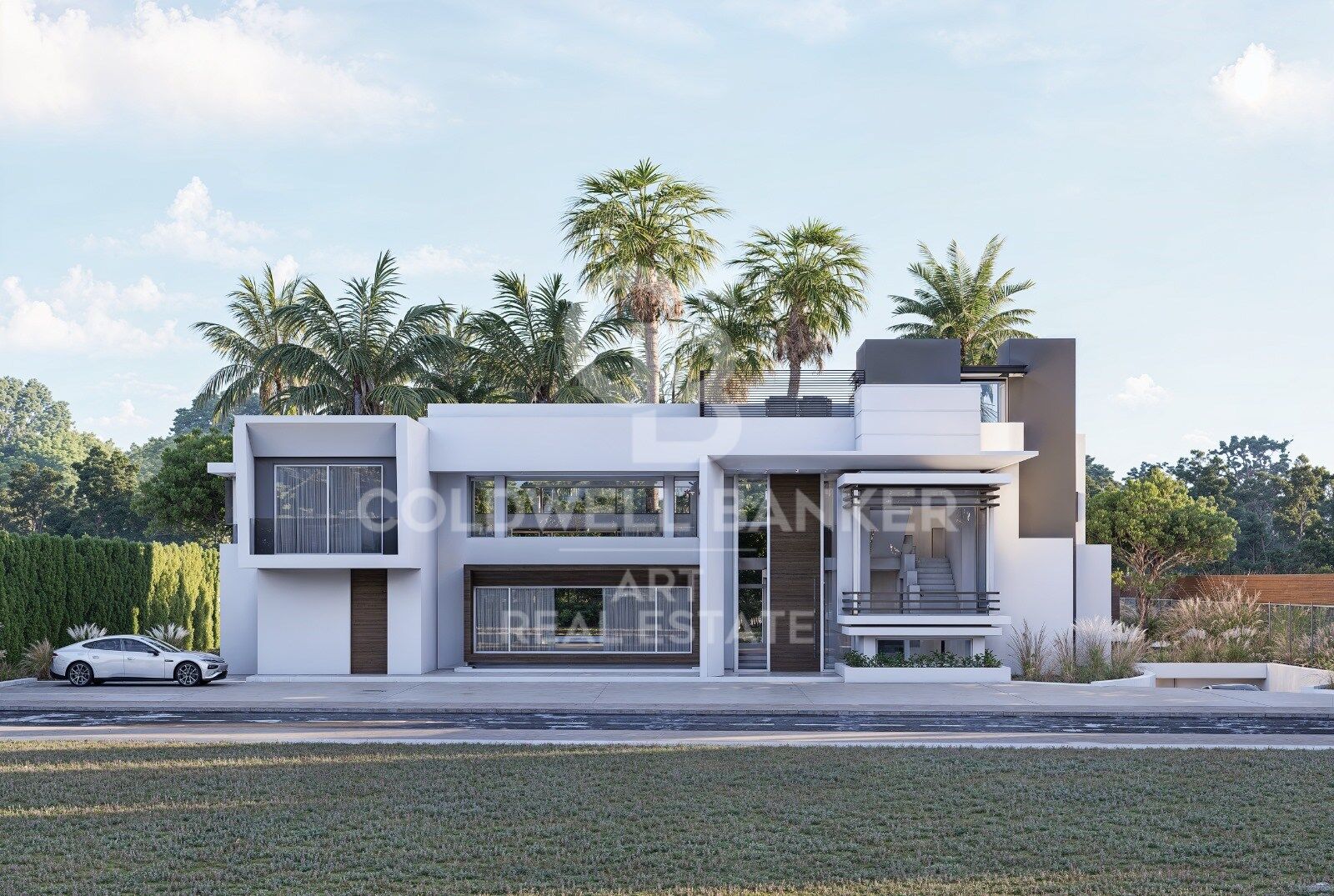 Villa de lujo en construcción en Guadalmina Baja