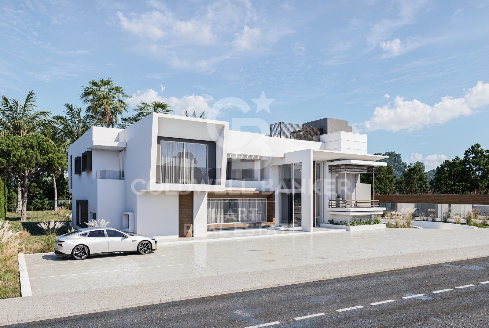 Villa de lujo en construcción en Guadalmina Baja
