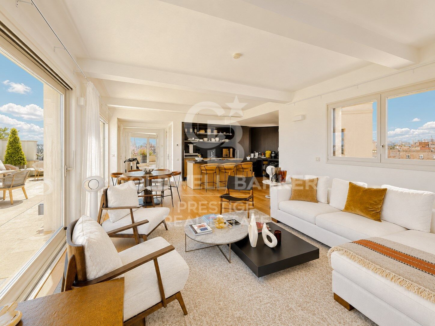 Ático de lujo en venta en el Eixample con amplias terrazas