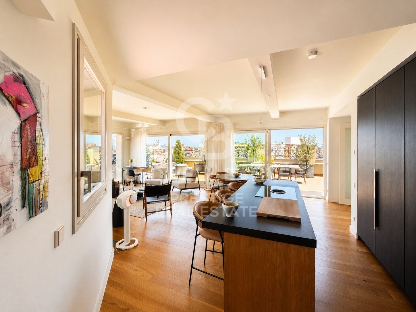 Ático de lujo en venta en el Eixample con amplias terrazas