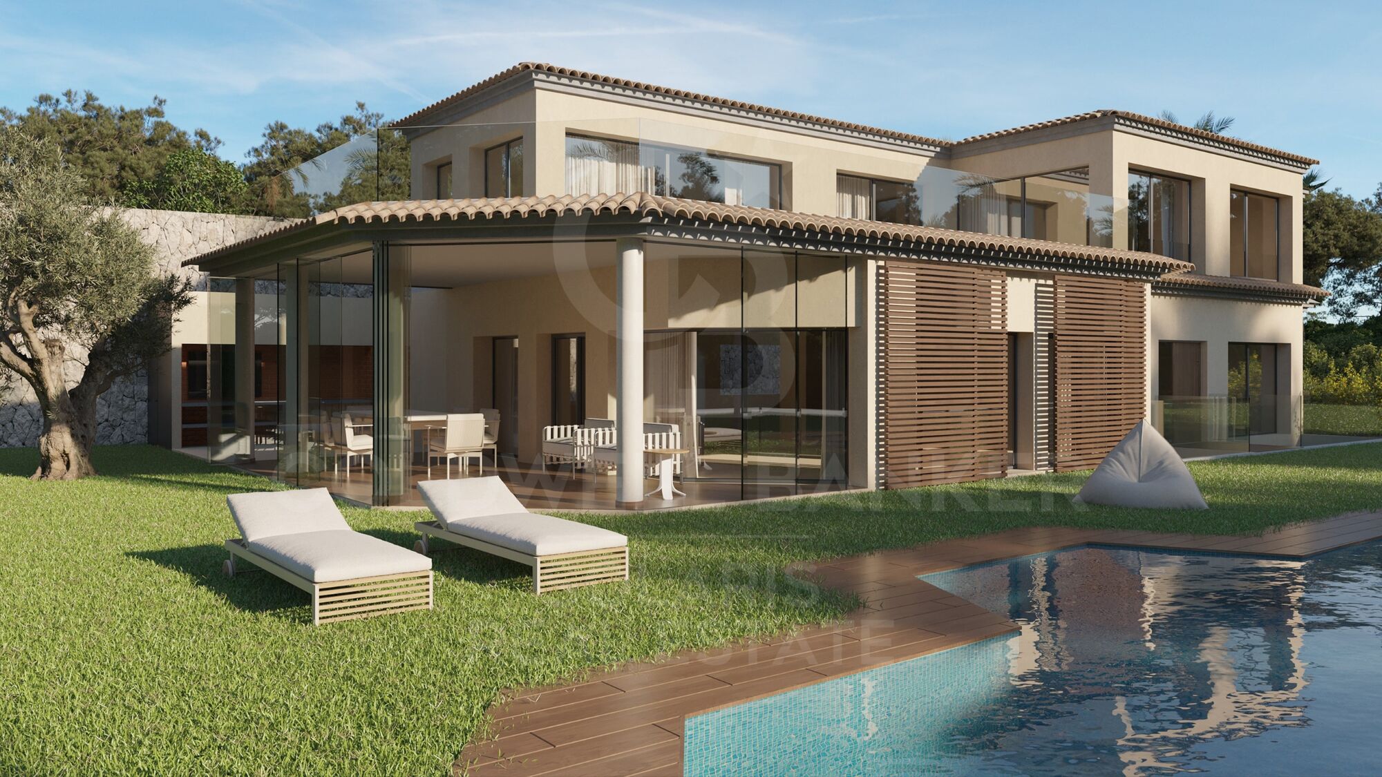 Villa Butterfly | Elegante Villa mit Meerblick, Pool und großen Räumen