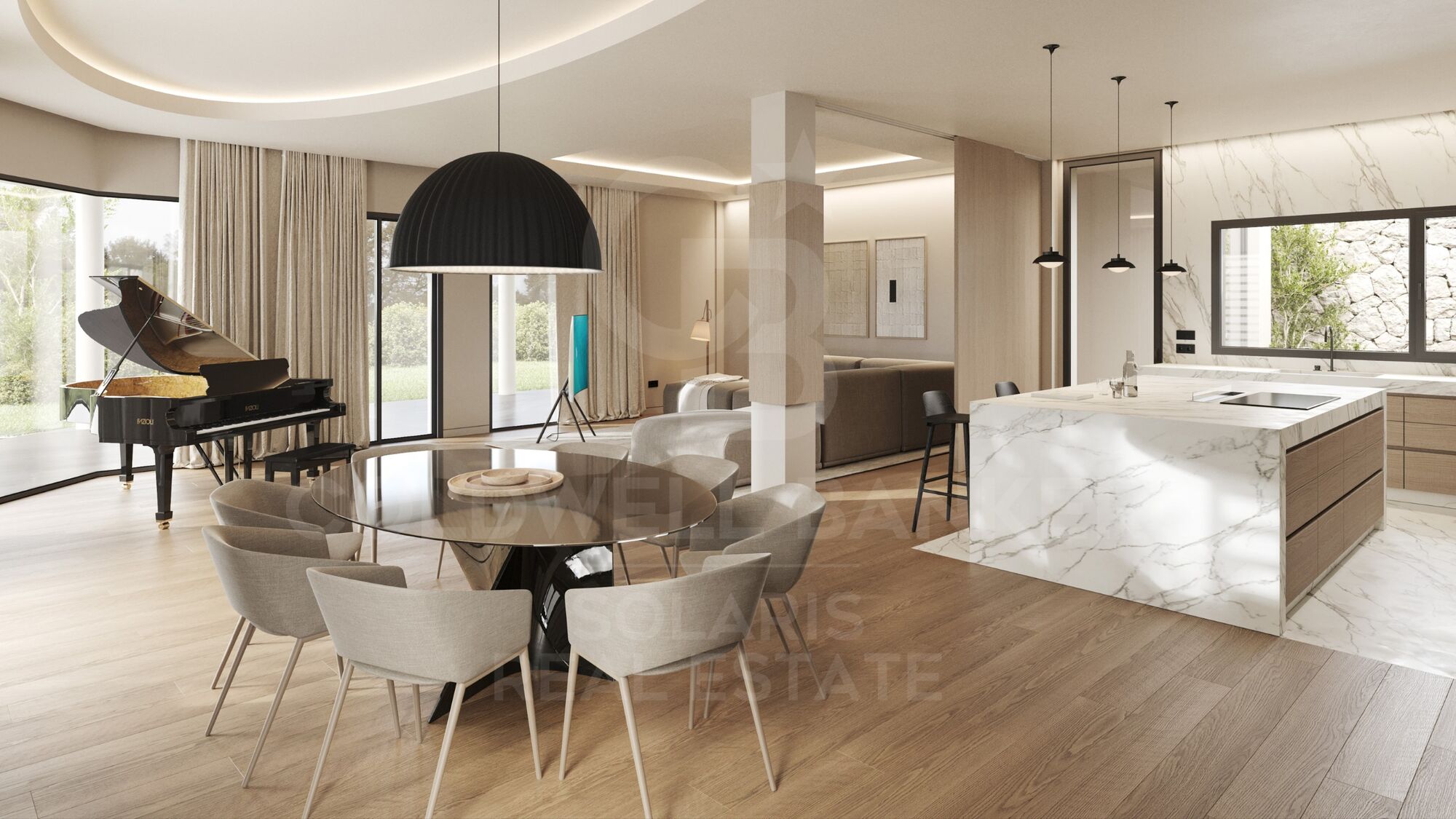 Villa Butterfly | Elegante Villa mit Meerblick, Pool und großen Räumen