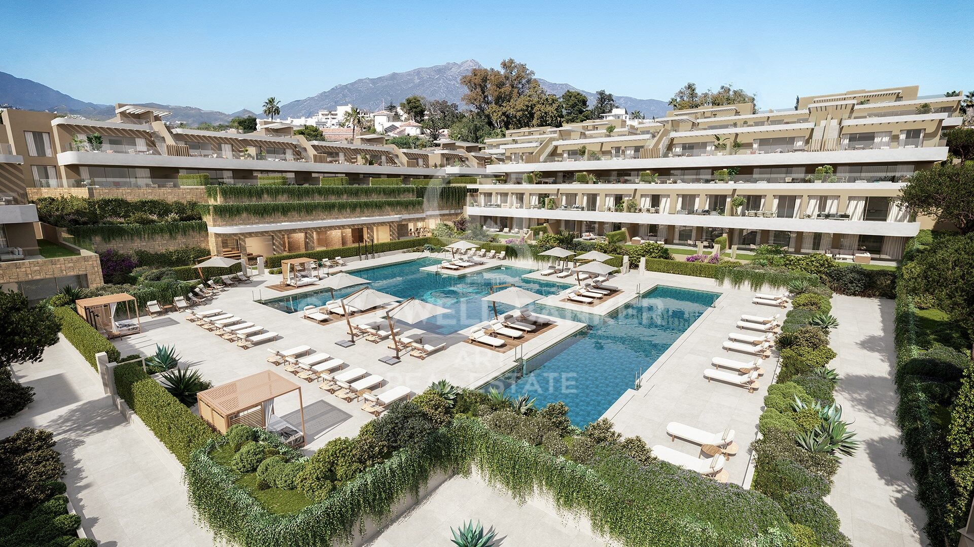 Moderne Apartments in der Gegend von El Campanario in Estepona