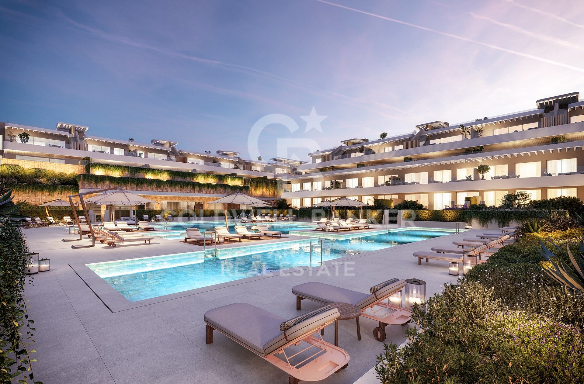 Moderne Apartments in der Gegend von El Campanario in Estepona