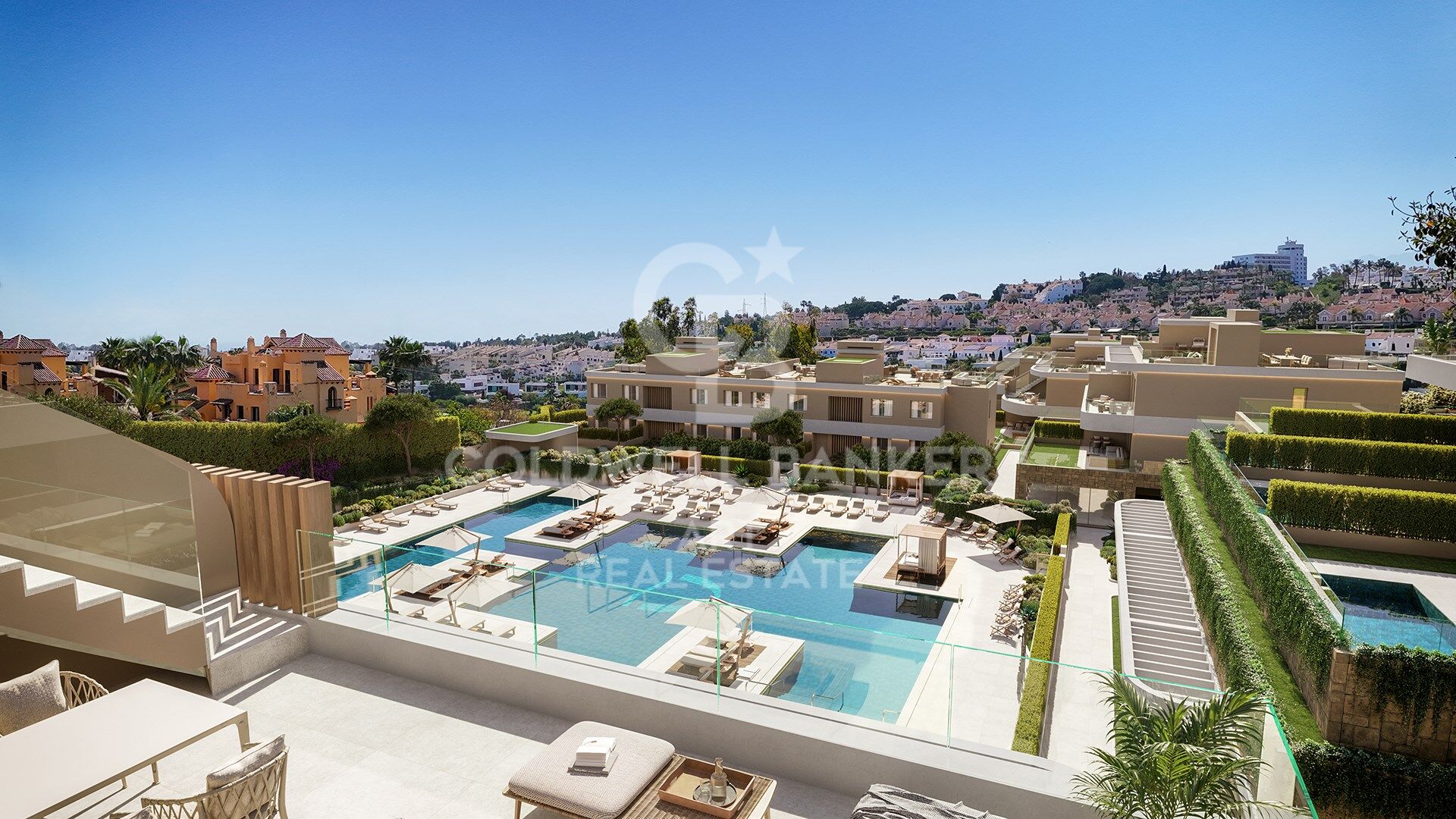 Moderne Apartments in der Gegend von El Campanario in Estepona
