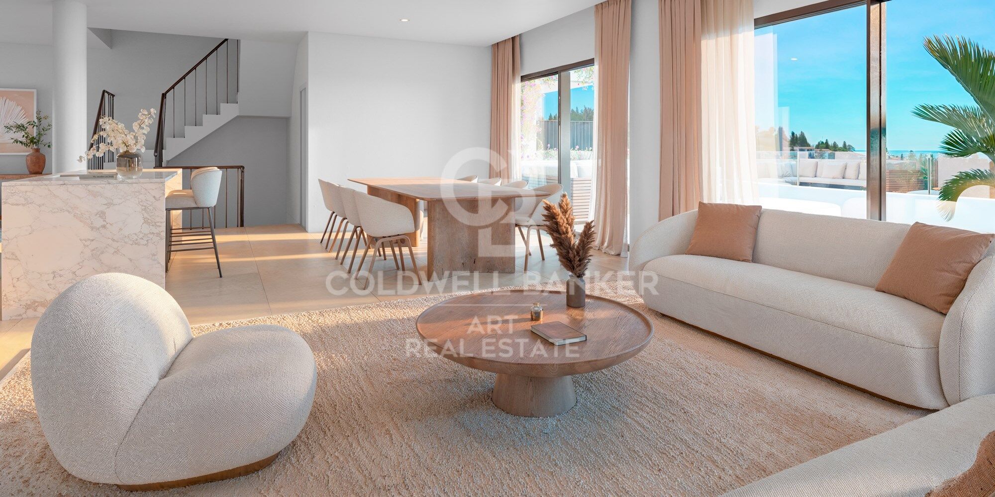Villas design avec vue sur la mer à El Chaparral, Mijas