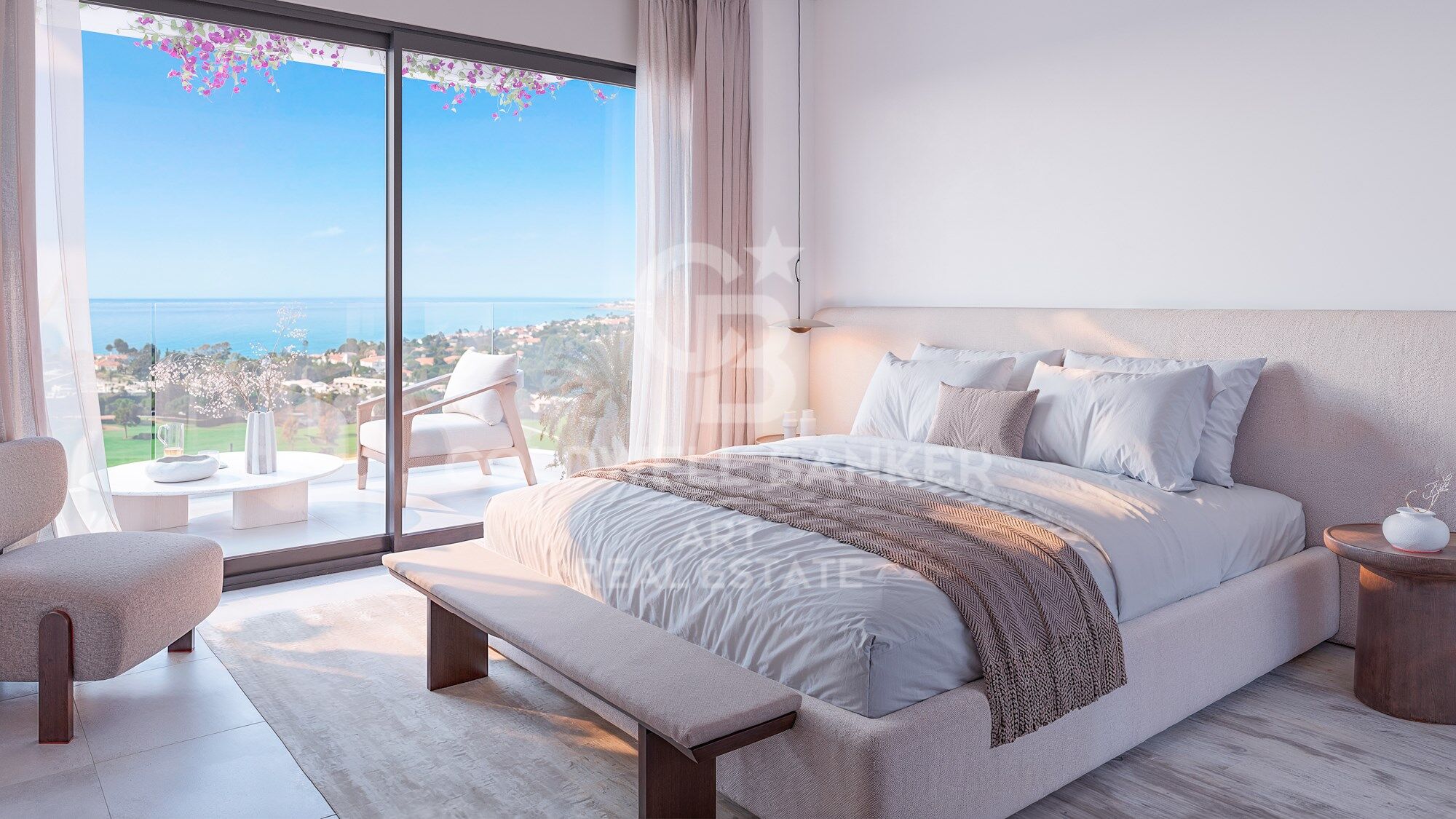 Villas design avec vue sur la mer à El Chaparral, Mijas