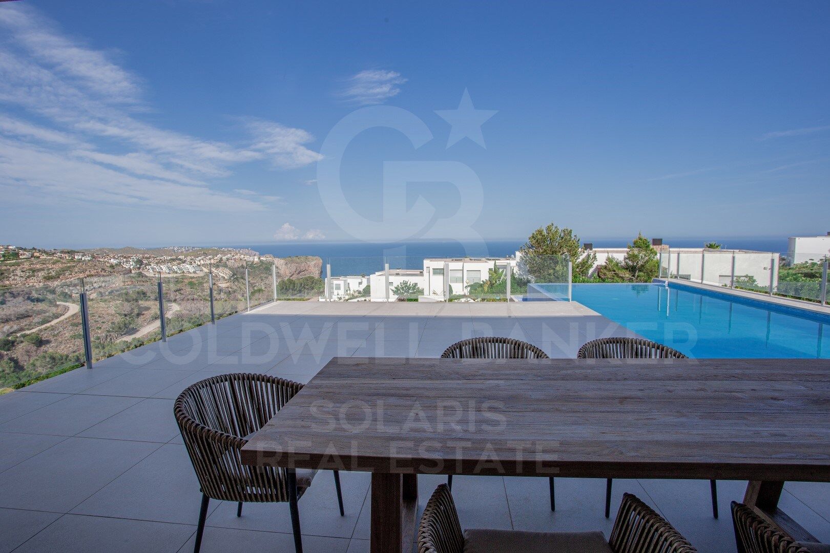 Villa Iris avec piscine à dégagement et vue sur la Méditerranée