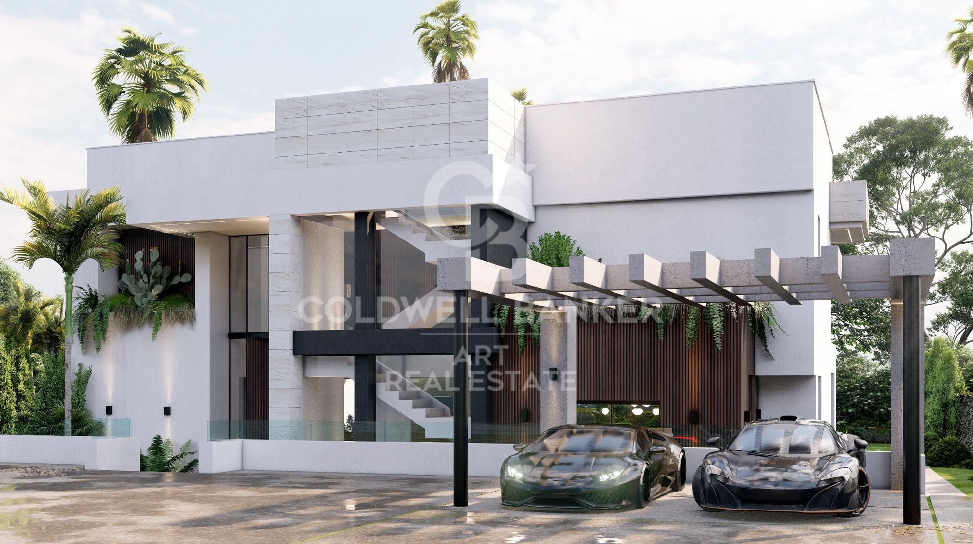 Exklusive Designervilla mit Meerblick in der Nähe von Puerto Banús
