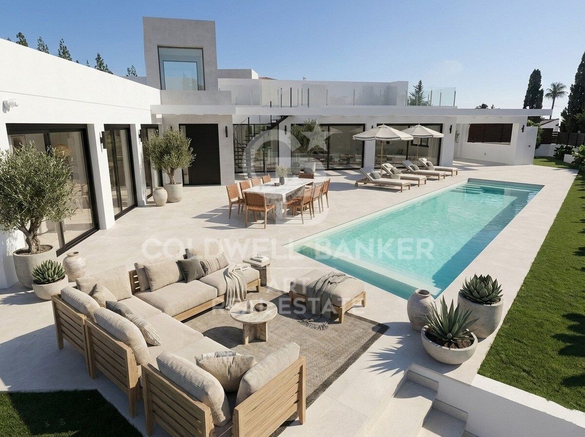 Spectaculaire villa de luxe à El Chaparral, à quelques minutes de la plage de Mijas.
