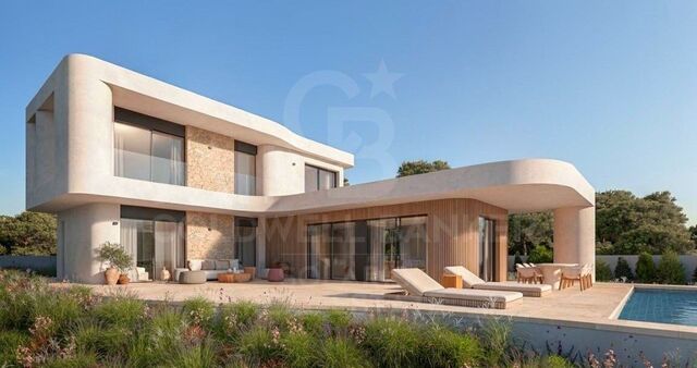 Exclusive contemporary villa with sea views and pool in Monte Olimpo