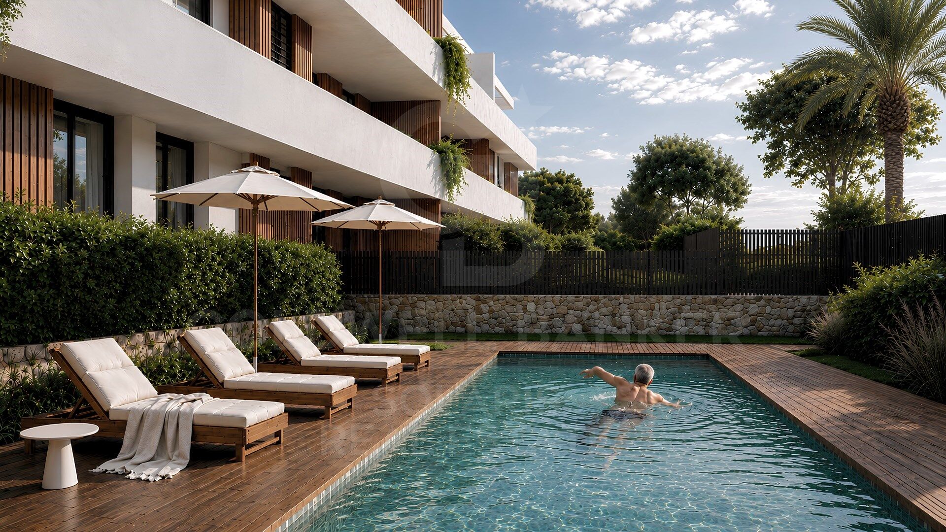 Exclusive ground floor apartments with private garden in new build boutique residential in Jávea