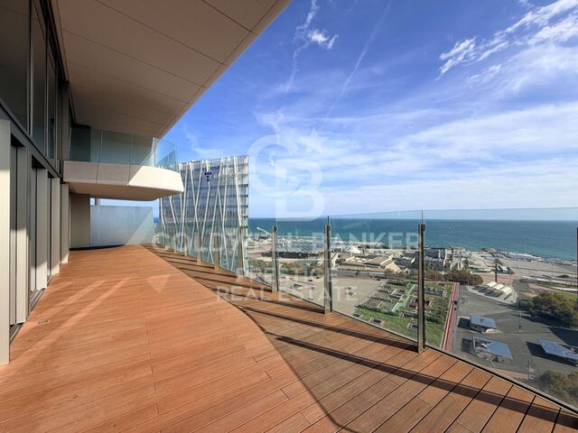 Duplex Sky Villa with Spectacular Terraces at Antares Barcelona