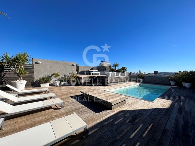 Exceptionnel penthouse en duplex avec piscine privée et vues panoramiques à Pedralbes