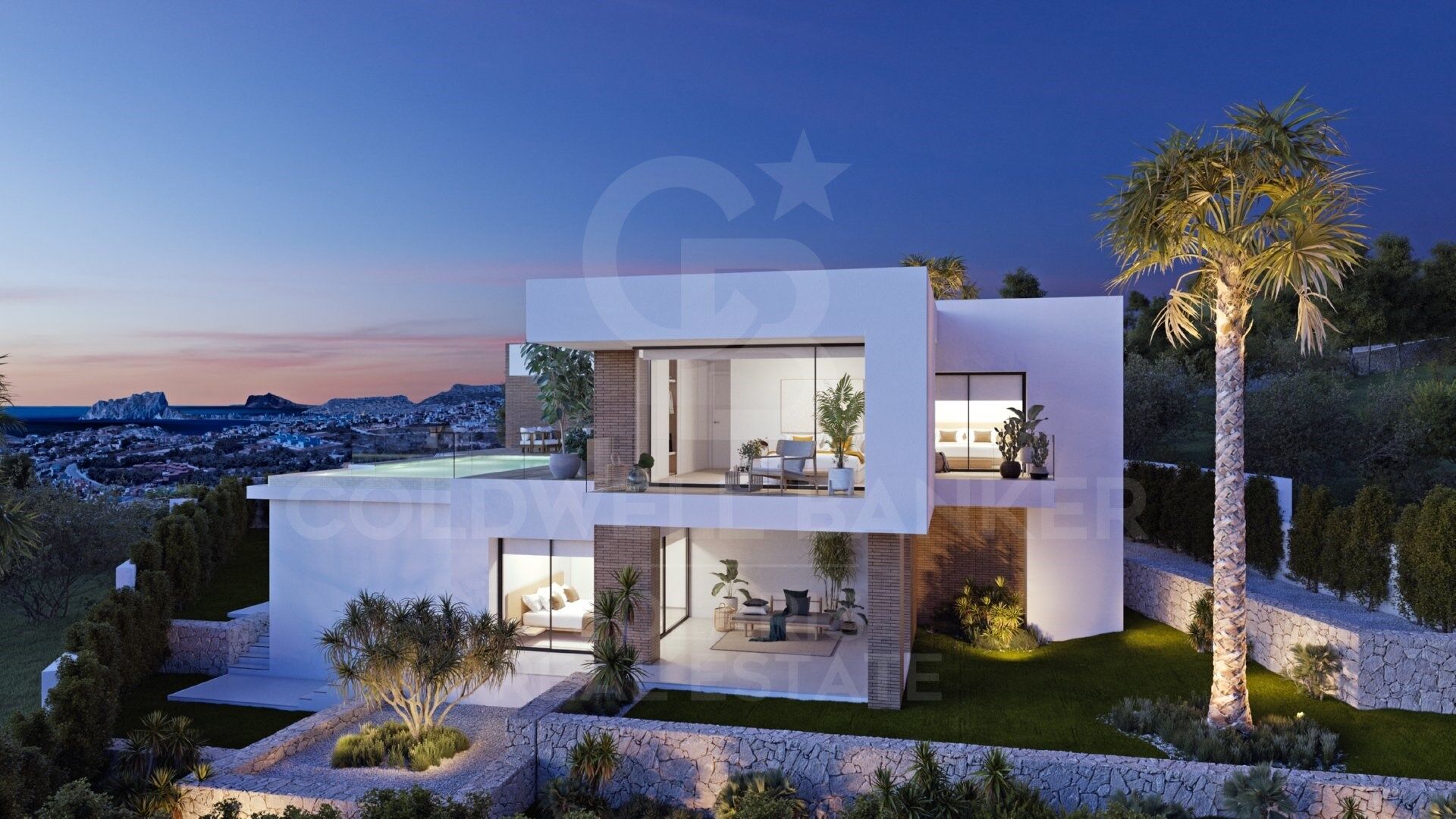 Luxuriöse Villa mit 3 Schlafzimmern und Meerblick in Cumbre del Sol