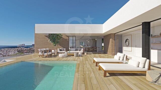 Luxuriöse Villa mit 3 Schlafzimmern und Meerblick in Cumbre del Sol