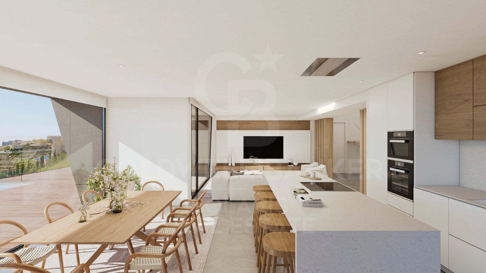 Luxuriöse Villa mit 3 Schlafzimmern und Meerblick in Cumbre del Sol