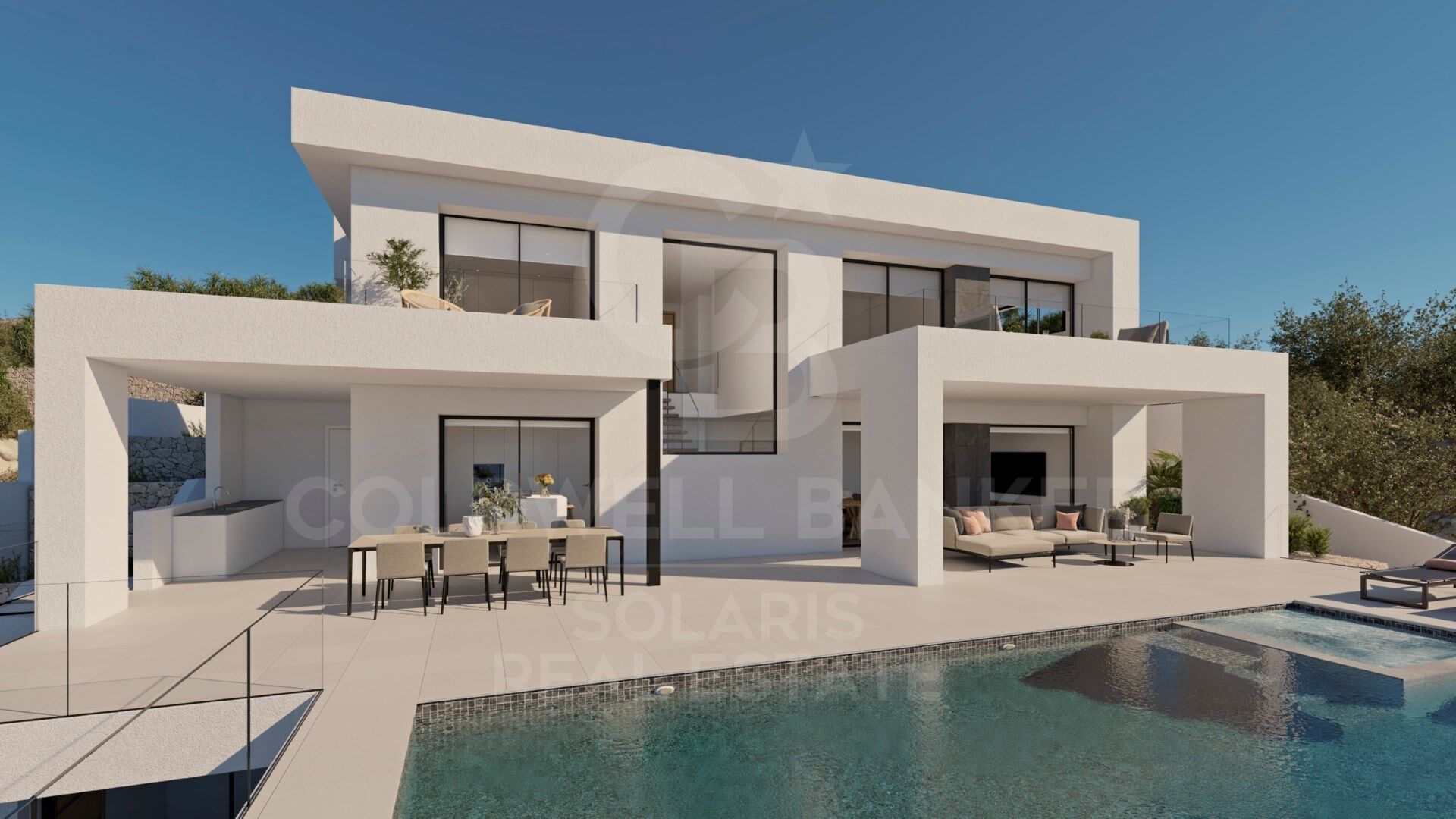 Magnifica Villa de 3 dormitorios con vistas al mar en Benitachell