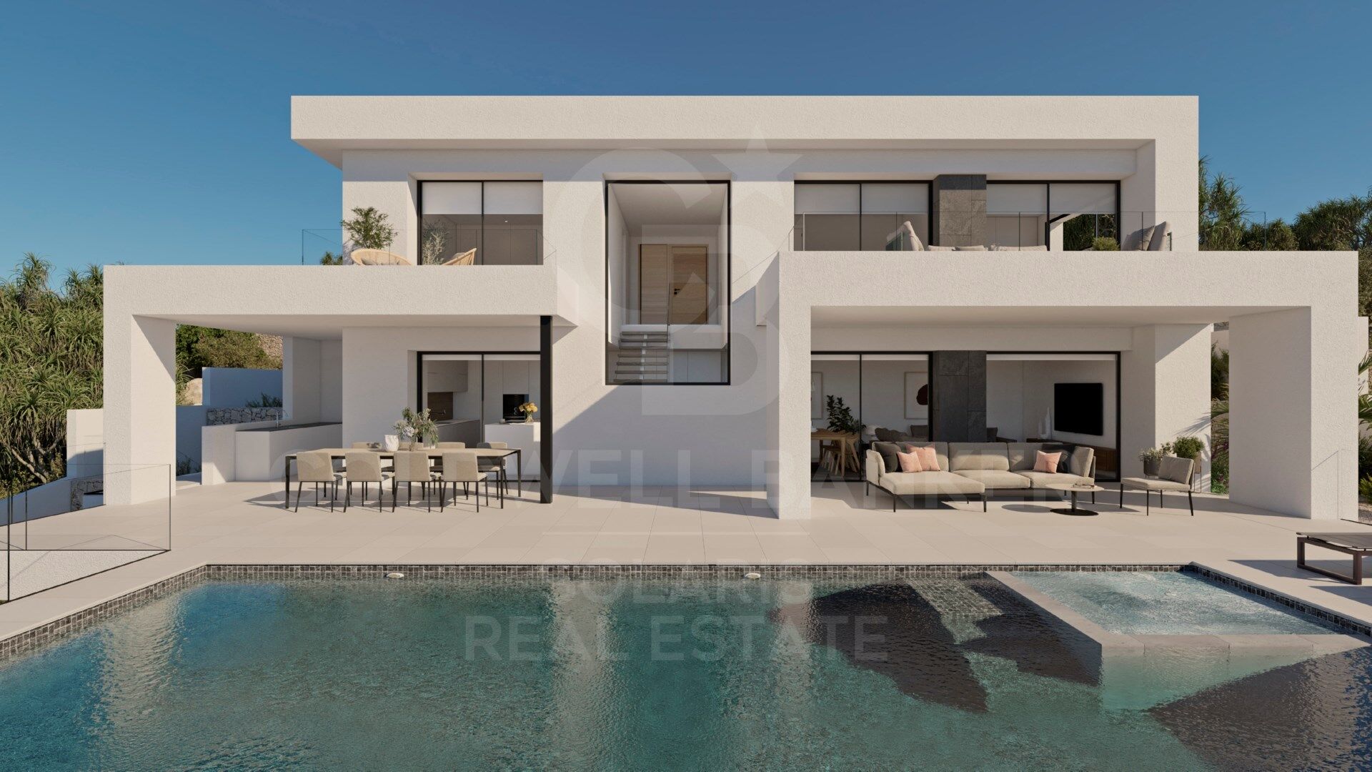 Magnifica Villa de 3 dormitorios con vistas al mar en Benitachell