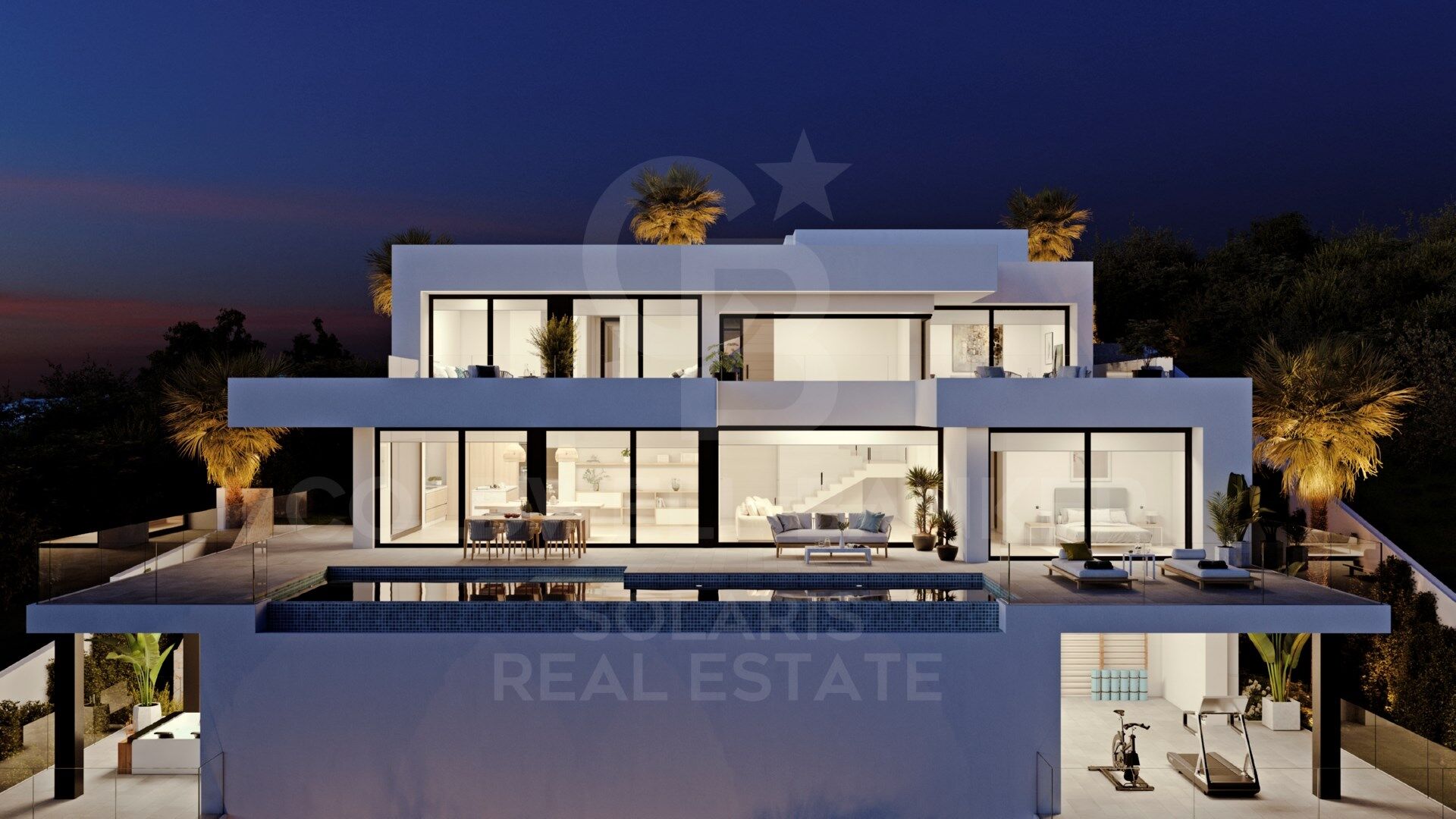Moderne Luxusvilla mit Meerblick in Cumbre del Sol