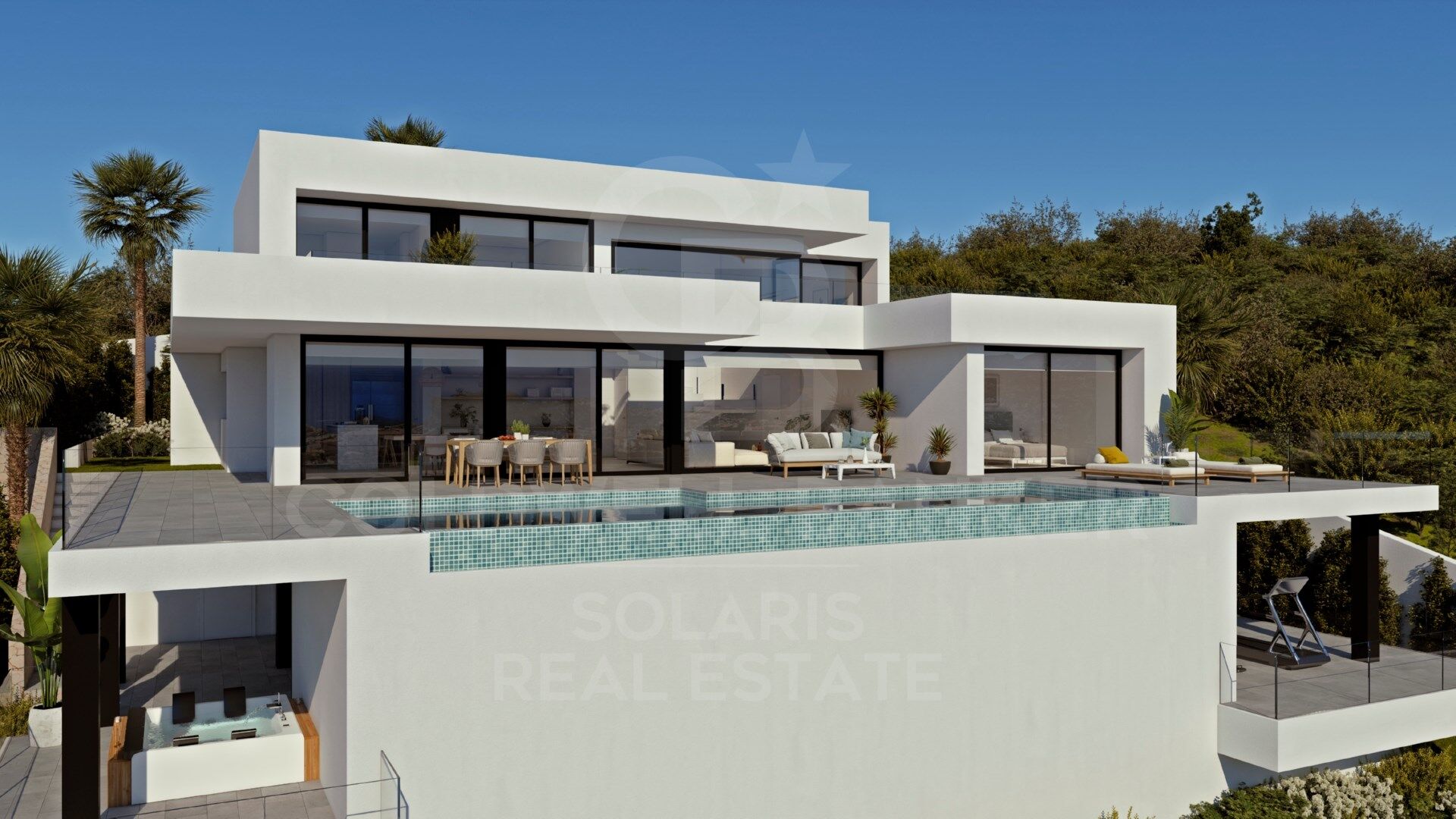 Moderne Luxusvilla mit Meerblick in Cumbre del Sol